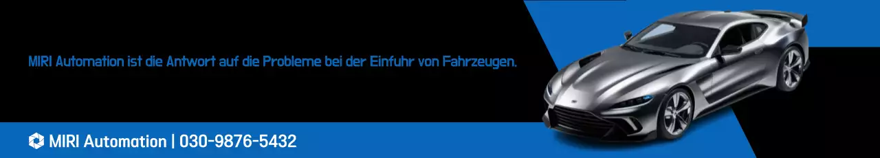 Blaue moderne Autowerbung