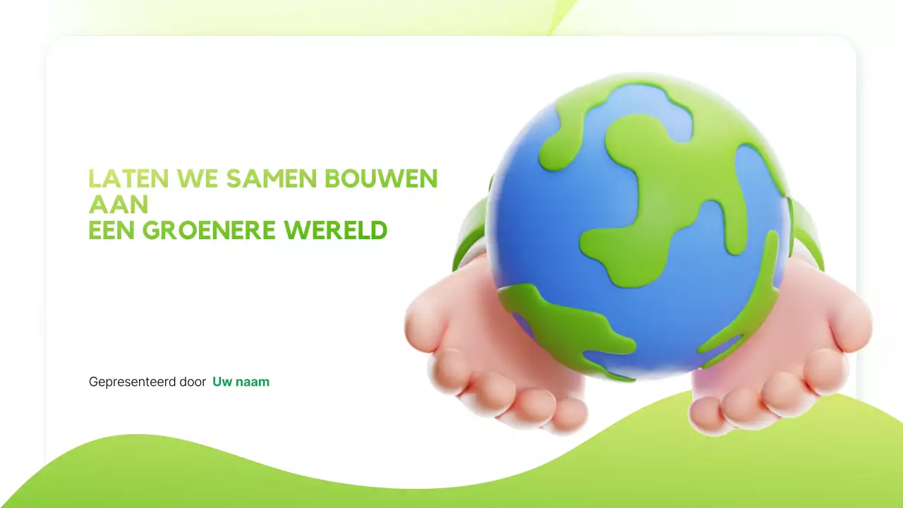 Presentatie over de aankondiging van Green Modern Sustainability