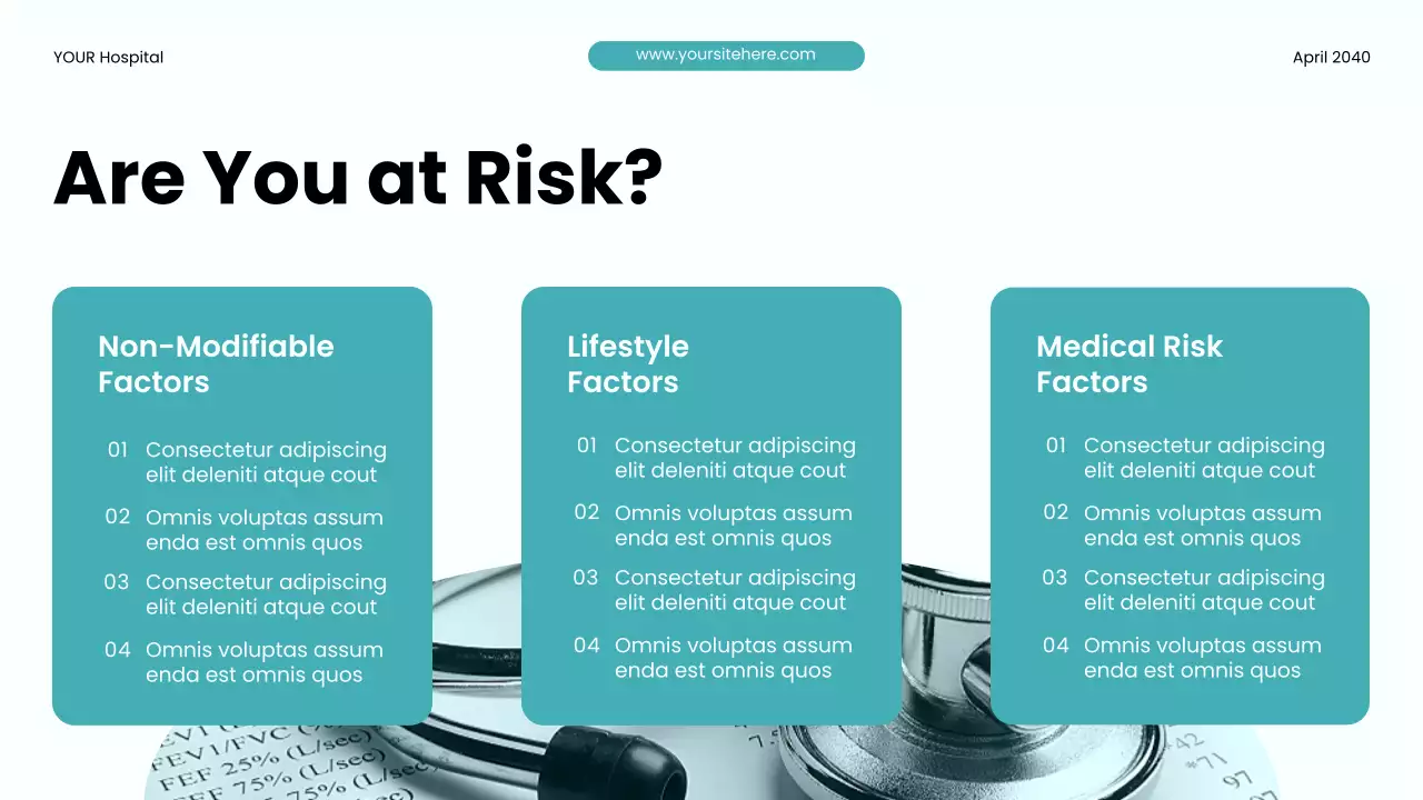 Teal Modern Health Diabetes Awareness Presentation