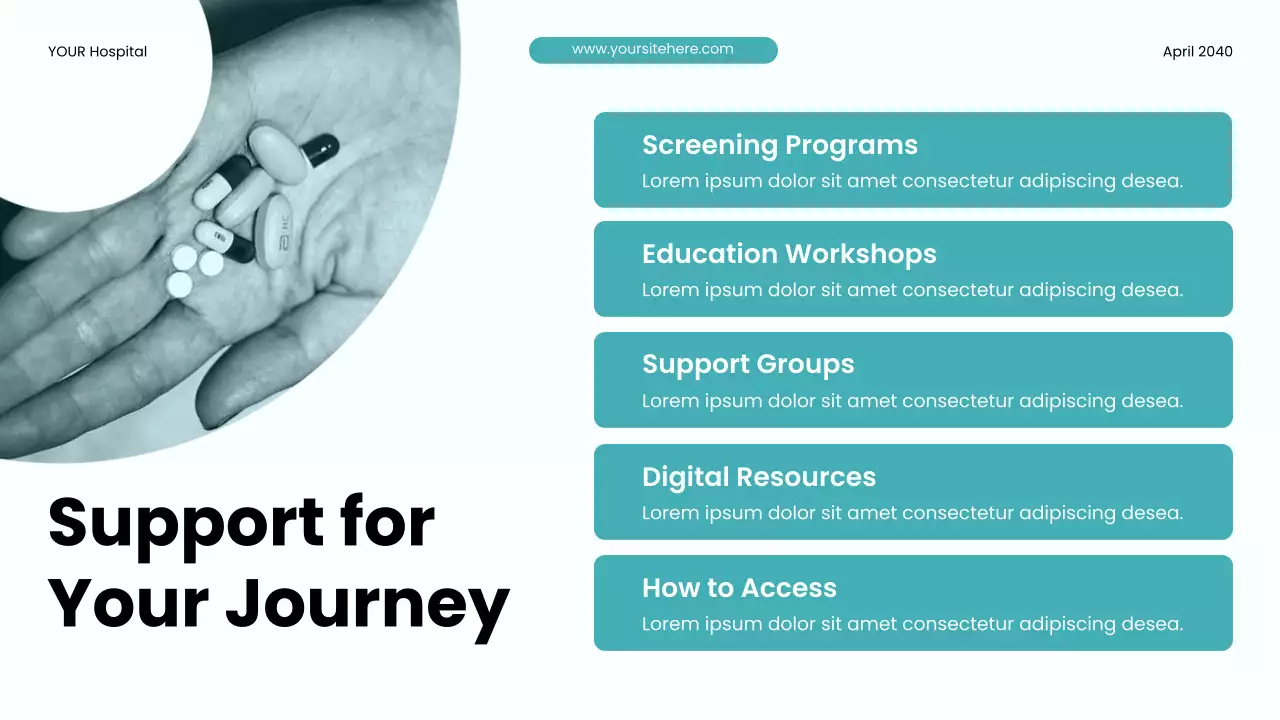 Teal Modern Health Diabetes Awareness Presentation