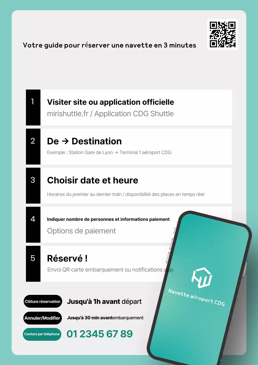 Guide de réservation de transport en voiture Mint Simple