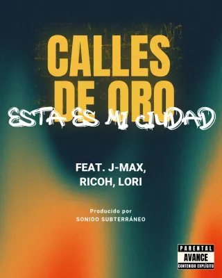 Publicación de Instagram de promoción de música urbana dorada