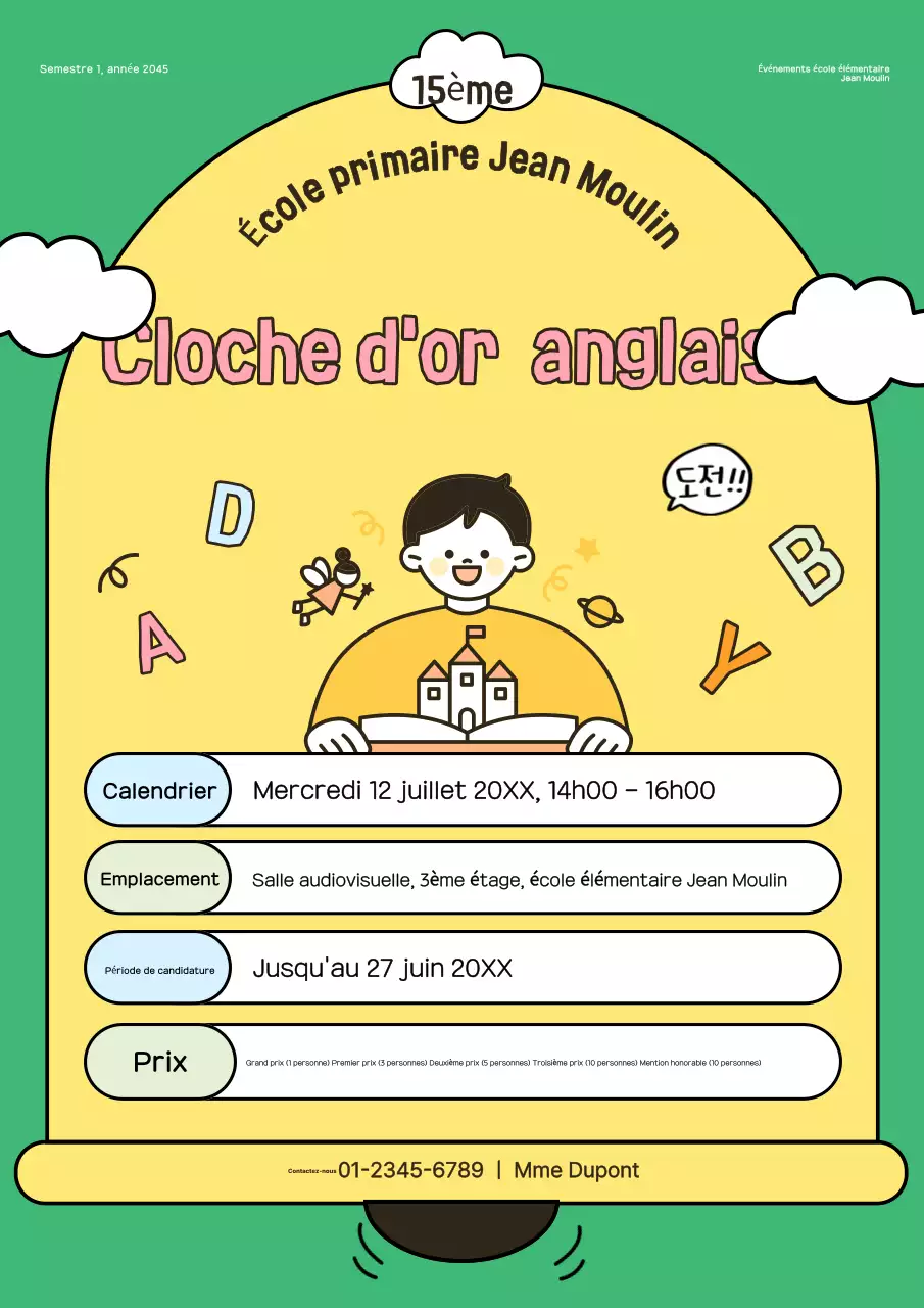 Guide du concours d'anglais Green Baby