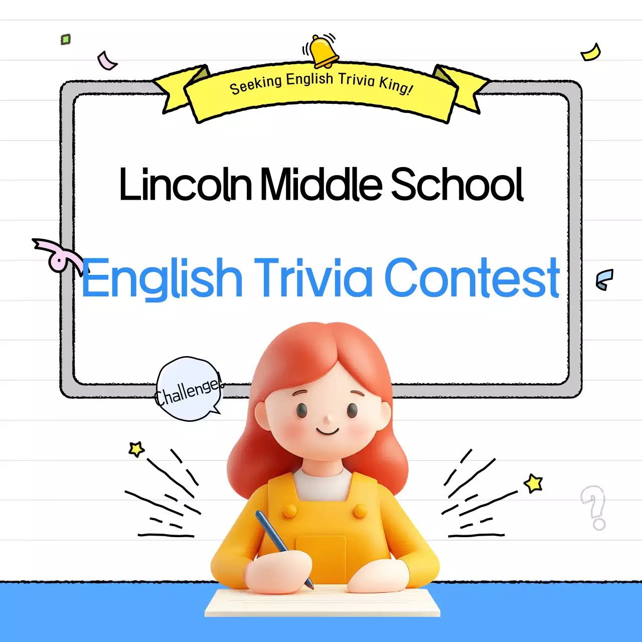 Yellow Baby Quiz Contest Event