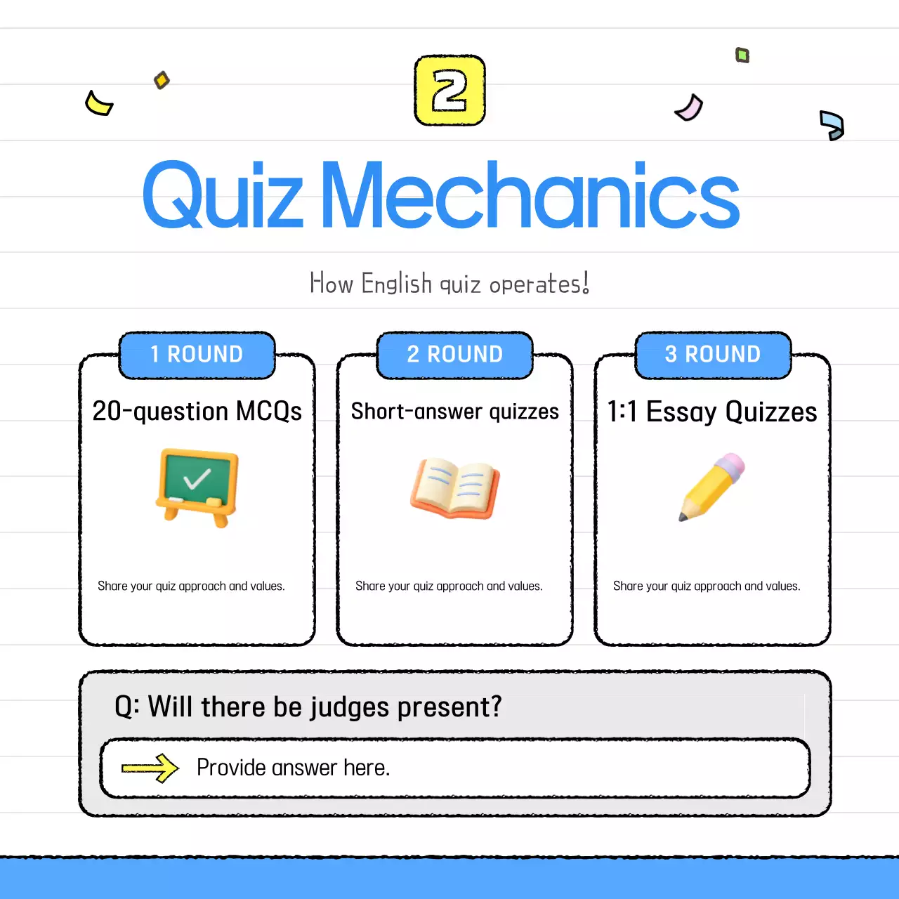 Yellow Baby Quiz Contest Event