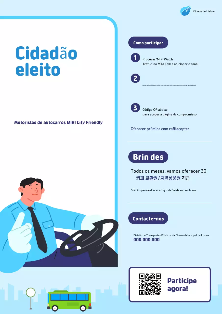 Campanha de Trânsito Limpo Azul Celeste