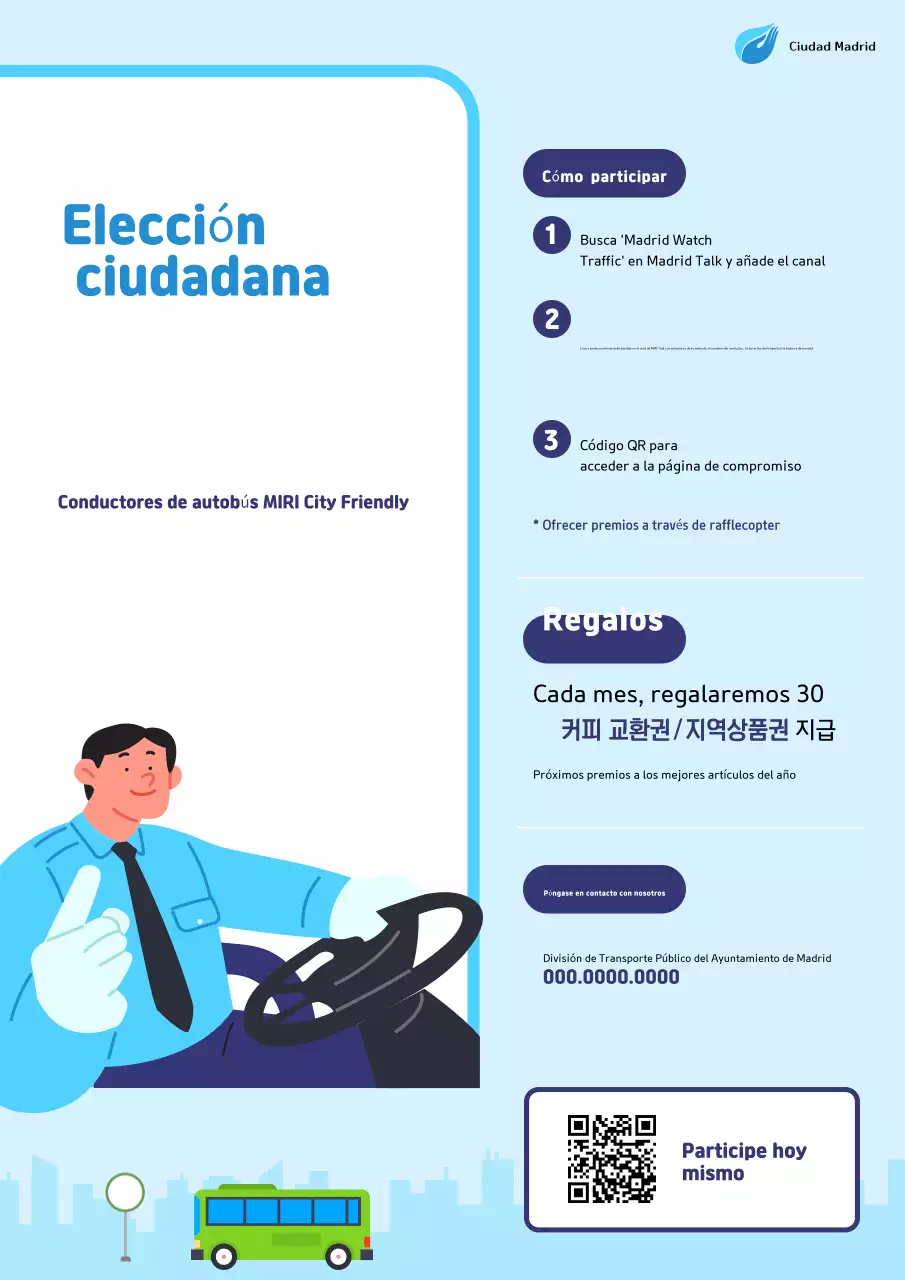 Campaña de Tránsito Limpio Sky Blue