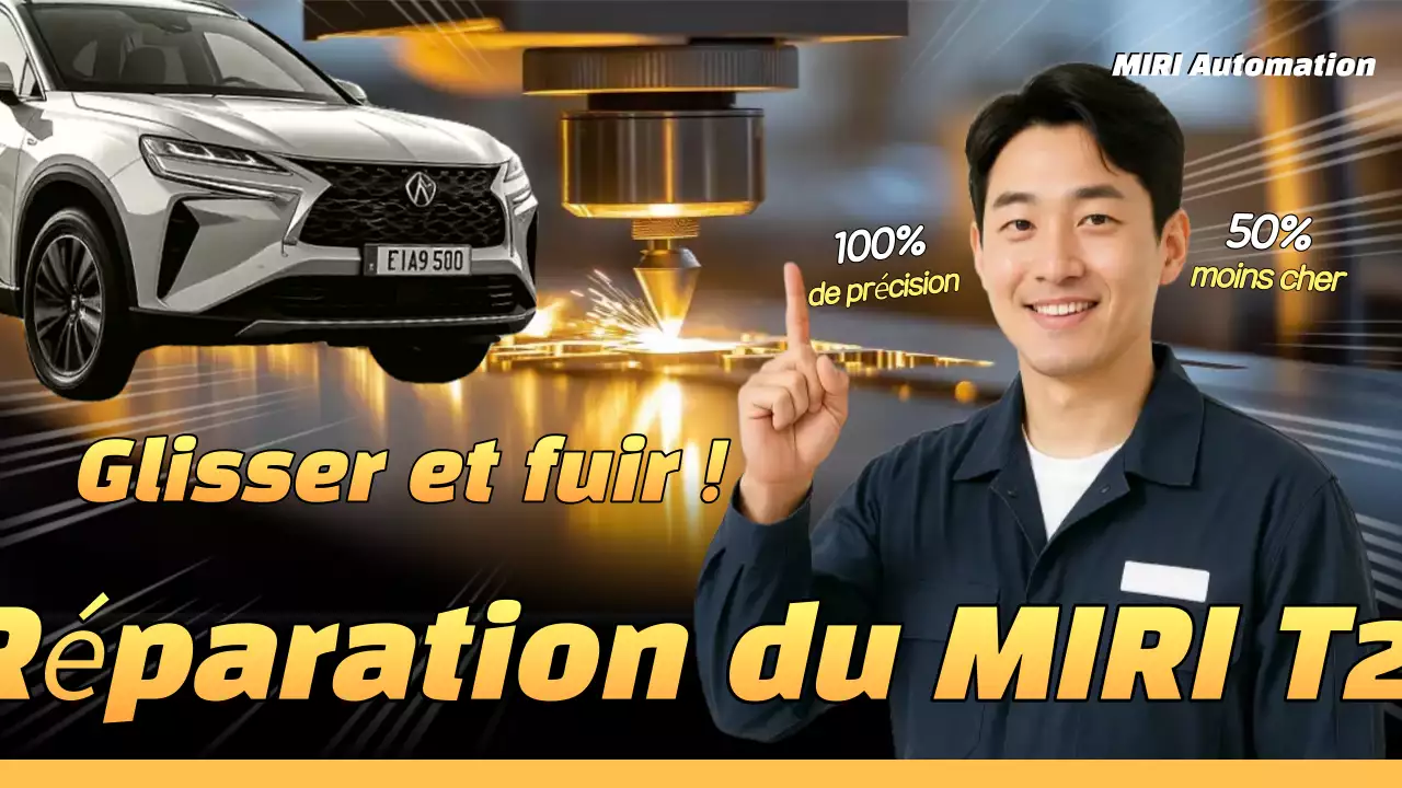 Publicité de réparation de voiture moderne orange