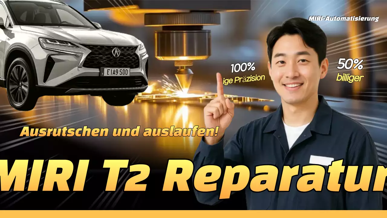 Orangefarbene moderne Autoreparaturanzeige
