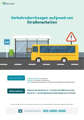 Mint Simple Verkehrsinformationshinweis