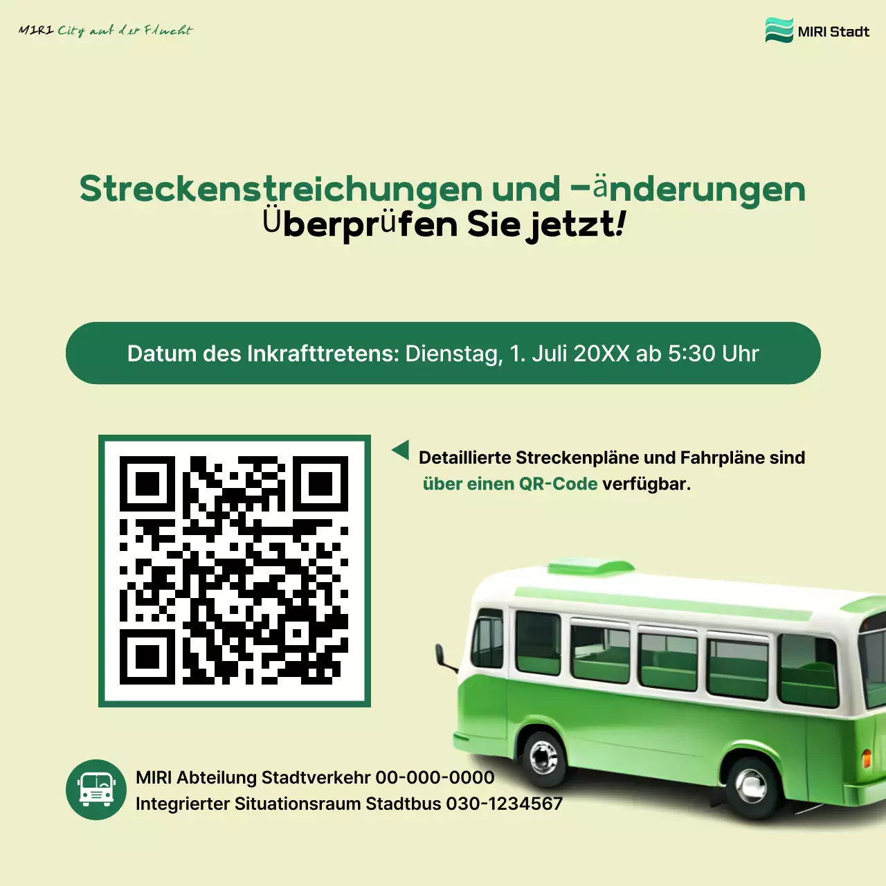 Mint Simple Leitfaden für öffentliche Verkehrsmittel