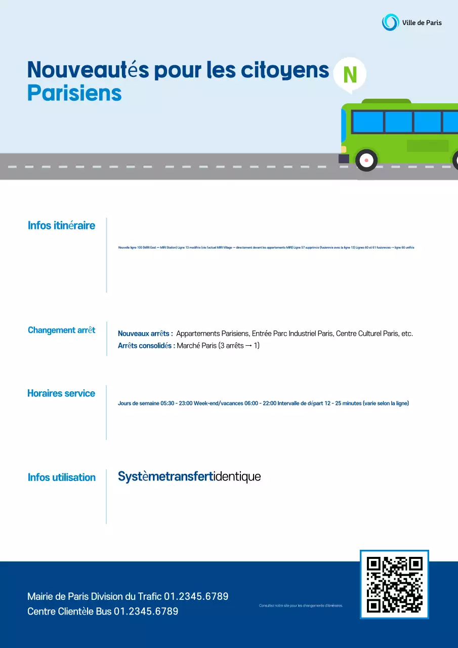 Guide des transports publics Blue Clean