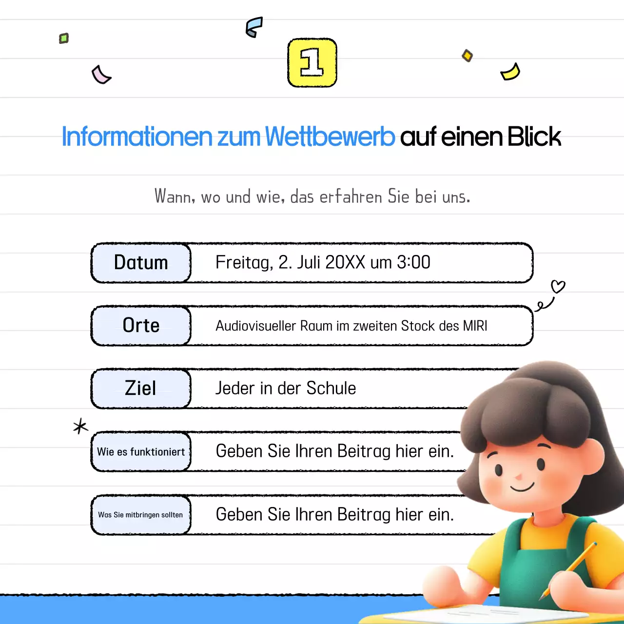 Yellow Baby Quiz-Wettbewerb