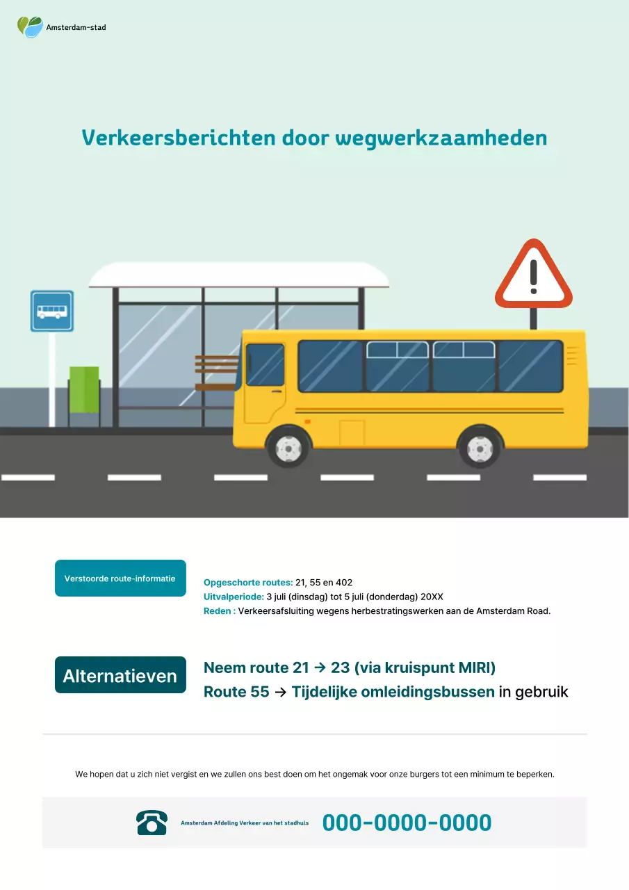 Mint Simple Verkeersinformatiebericht