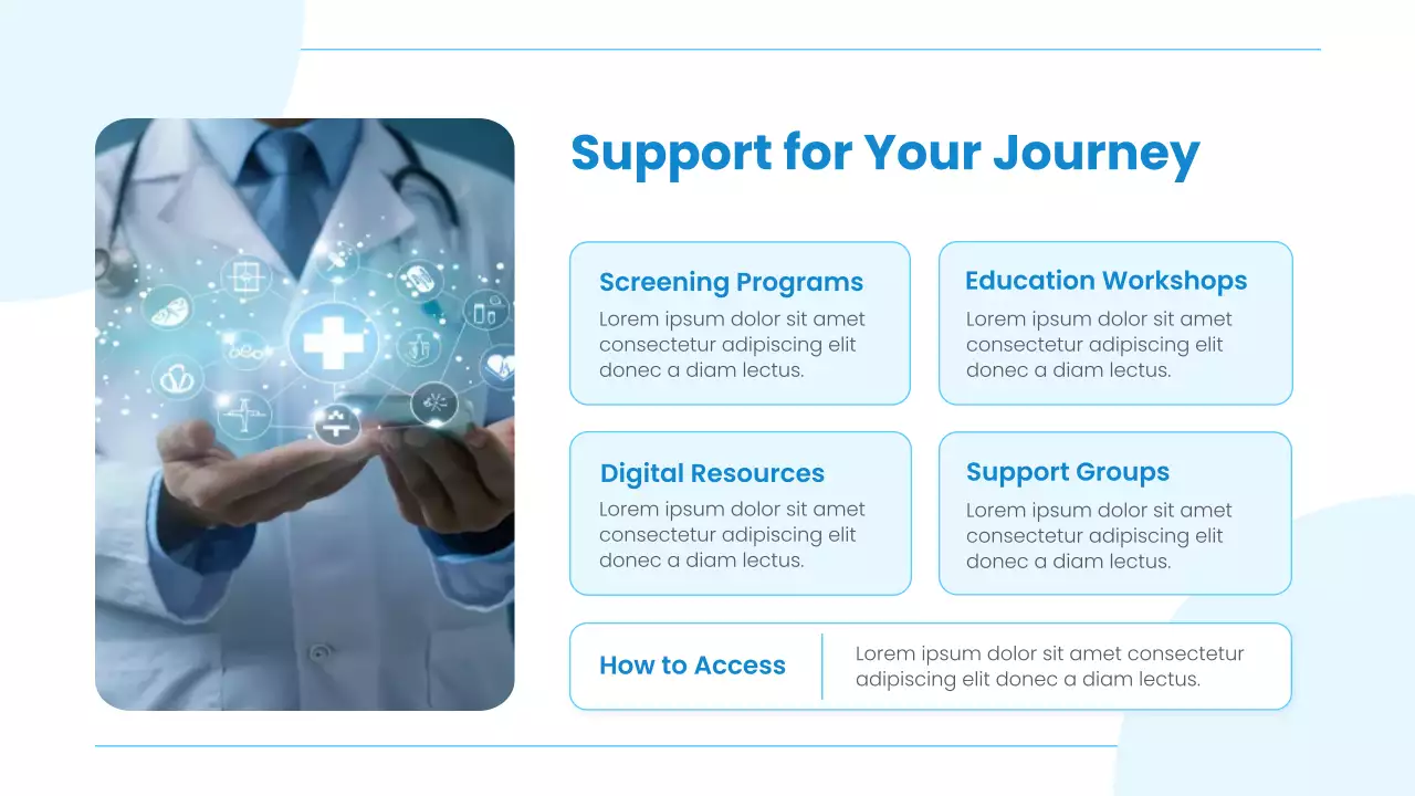 Blue Modern Health Diabetes Awareness Presentation