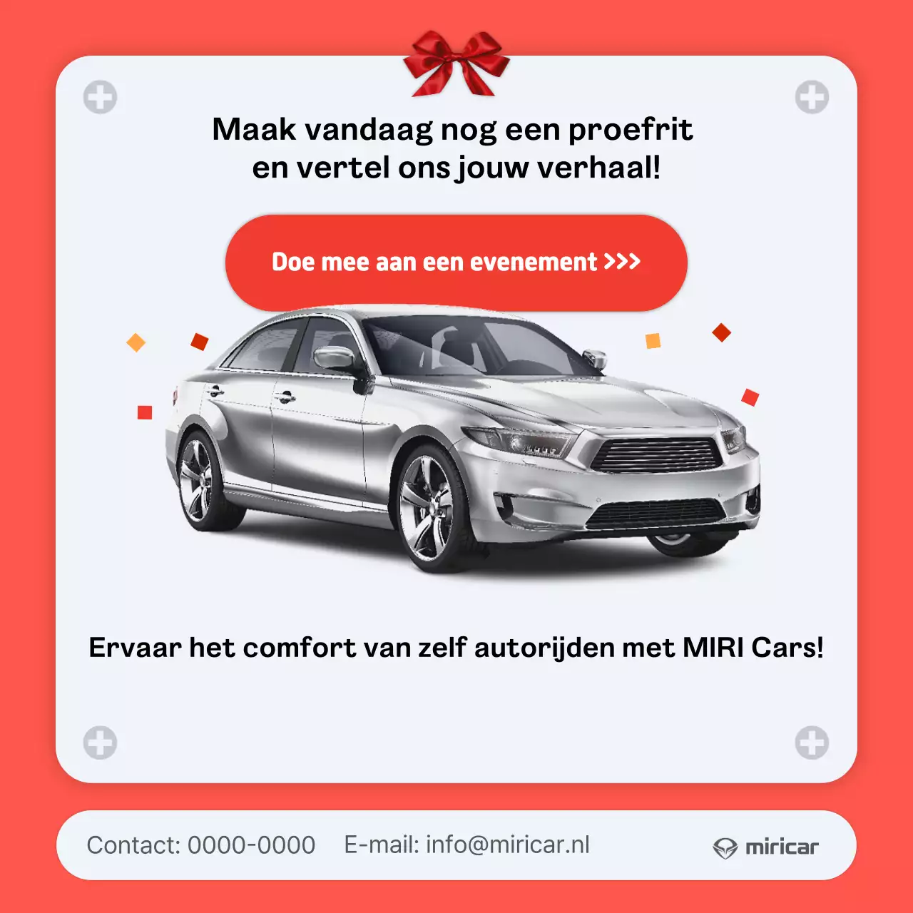 Promotie voor rode moderne auto's