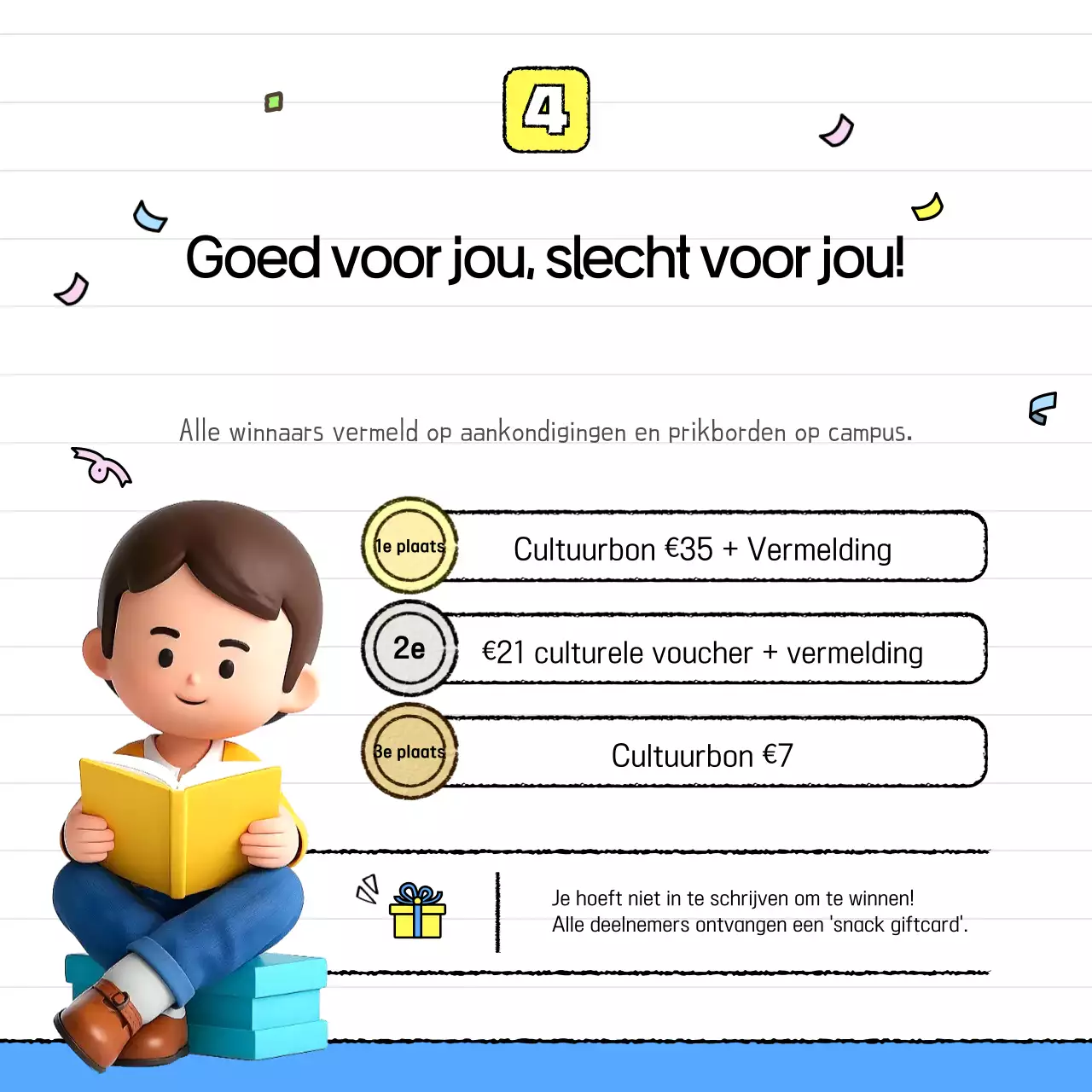 Gele Baby Quiz Wedstrijd Evenement