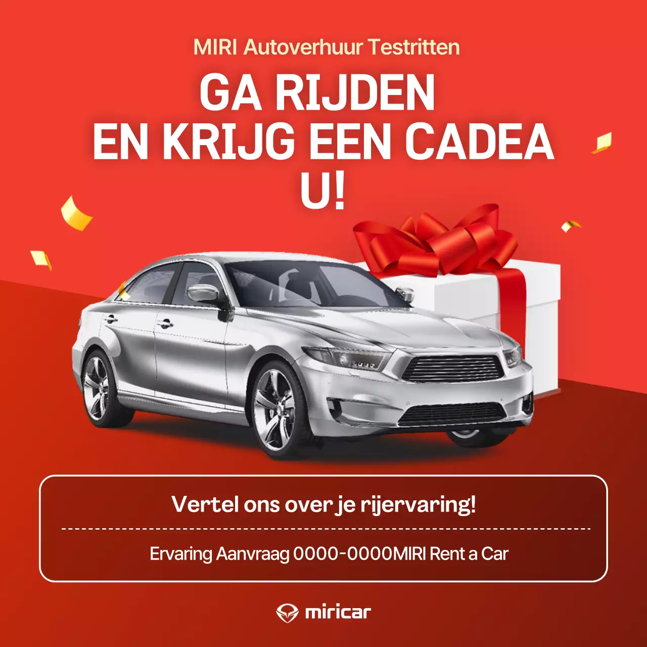 Promotie voor rode moderne auto's