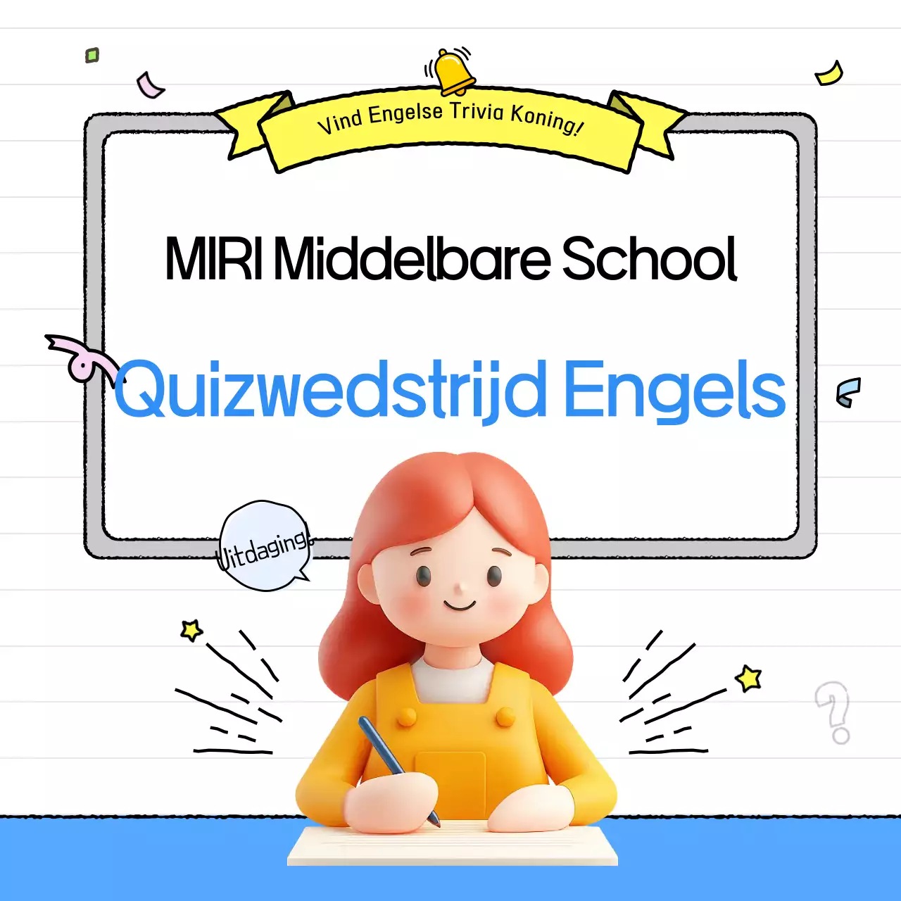 Gele Baby Quiz Wedstrijd Evenement