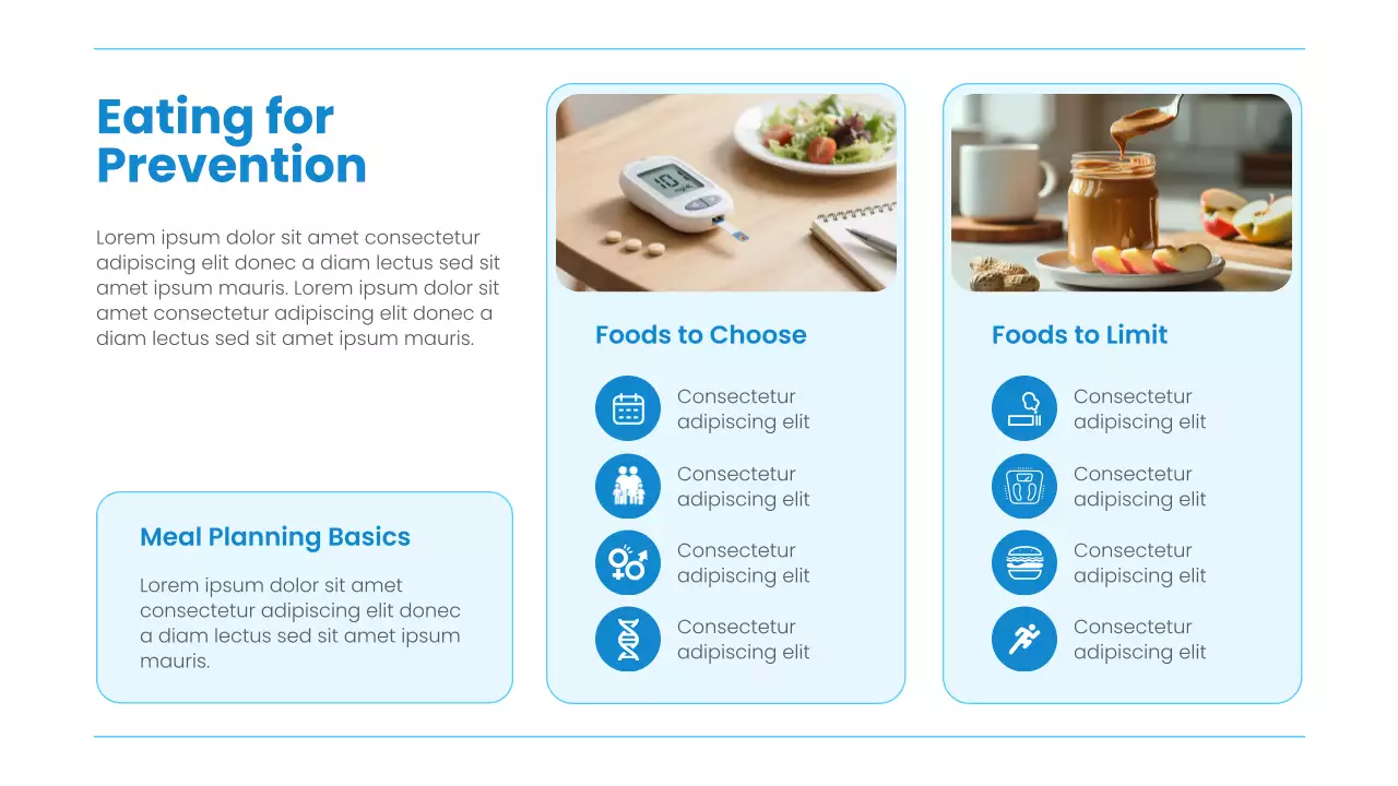 Blue Modern Health Diabetes Awareness Presentation