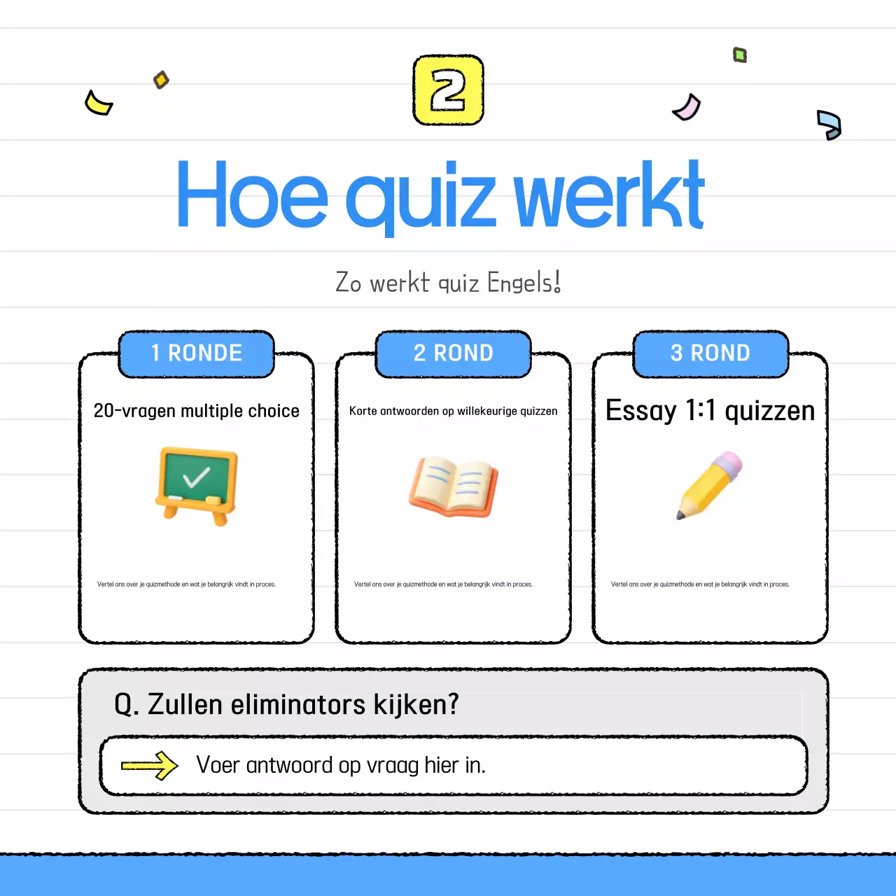 Gele Baby Quiz Wedstrijd Evenement