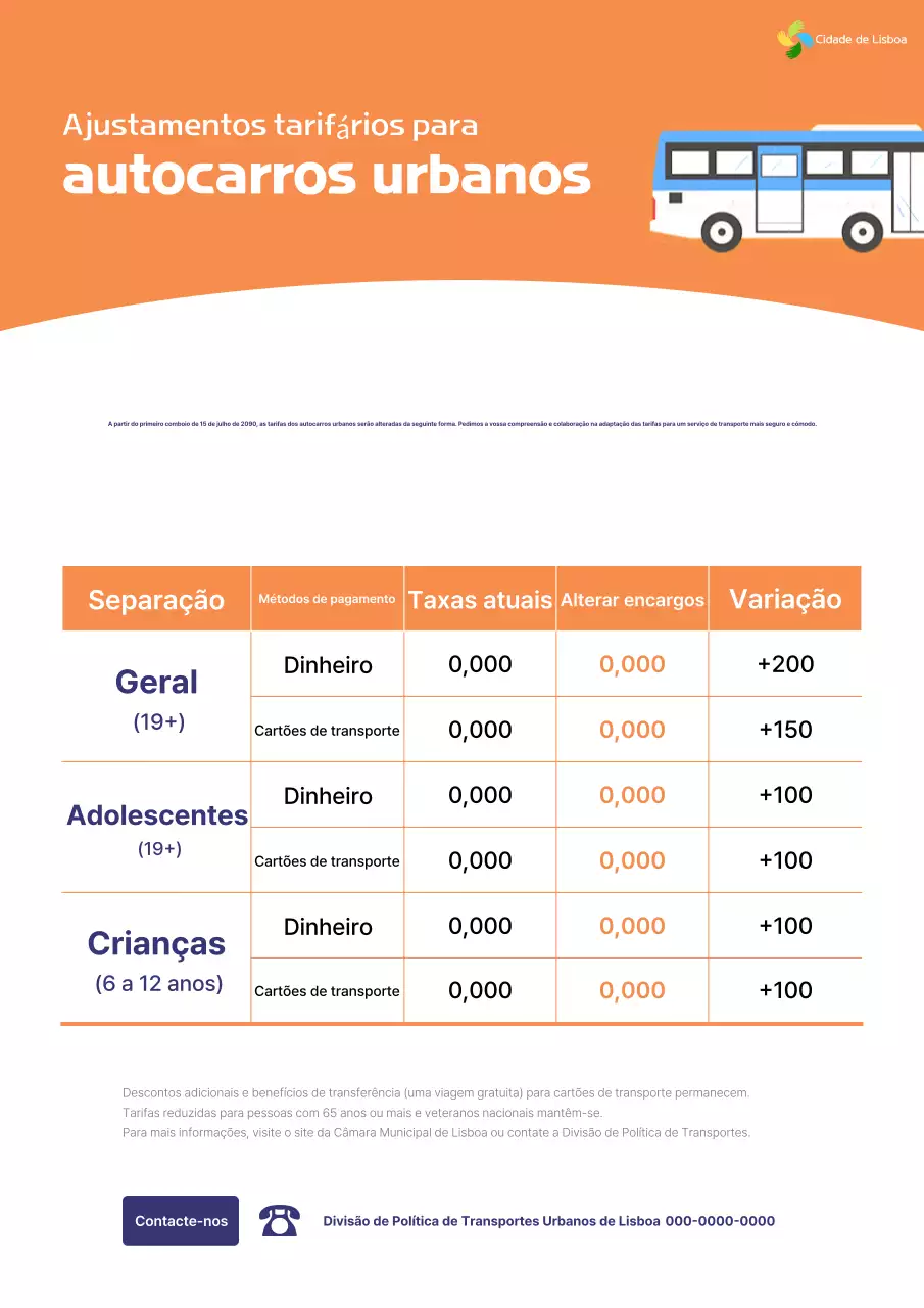 Guia básico de tarifas de transporte público da Orange