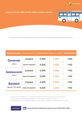 Guida alle tariffe base del trasporto pubblico Orange