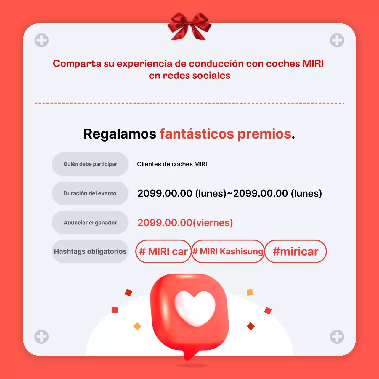 Promoción de coches modernos rojos