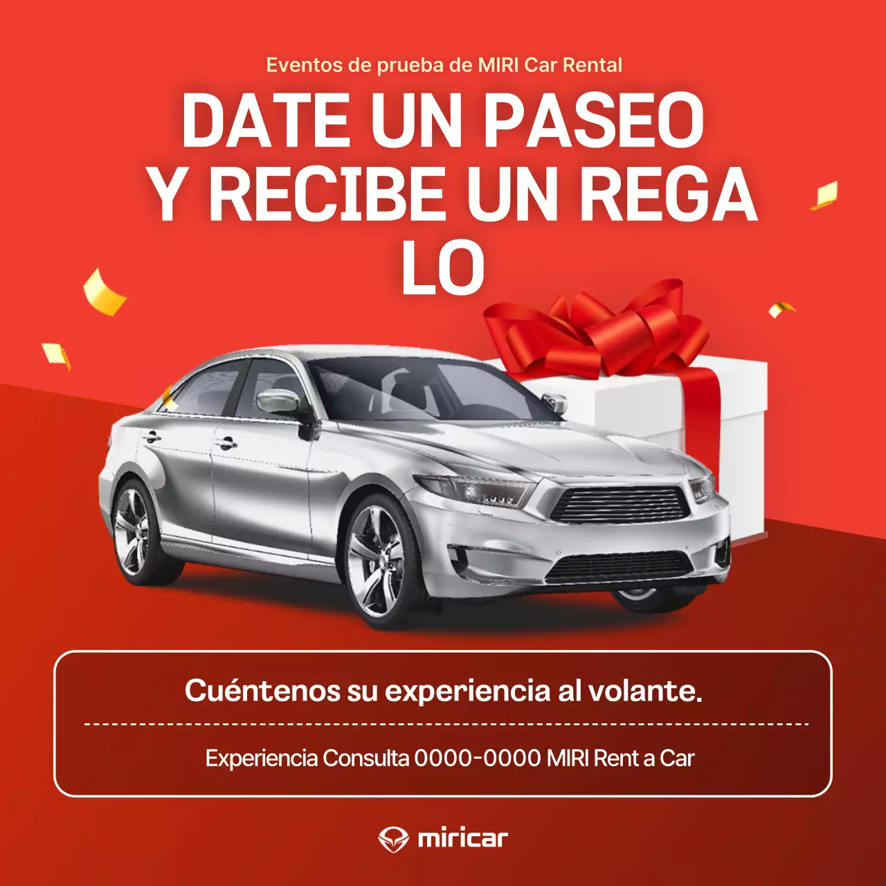 Promoción de coches modernos rojos