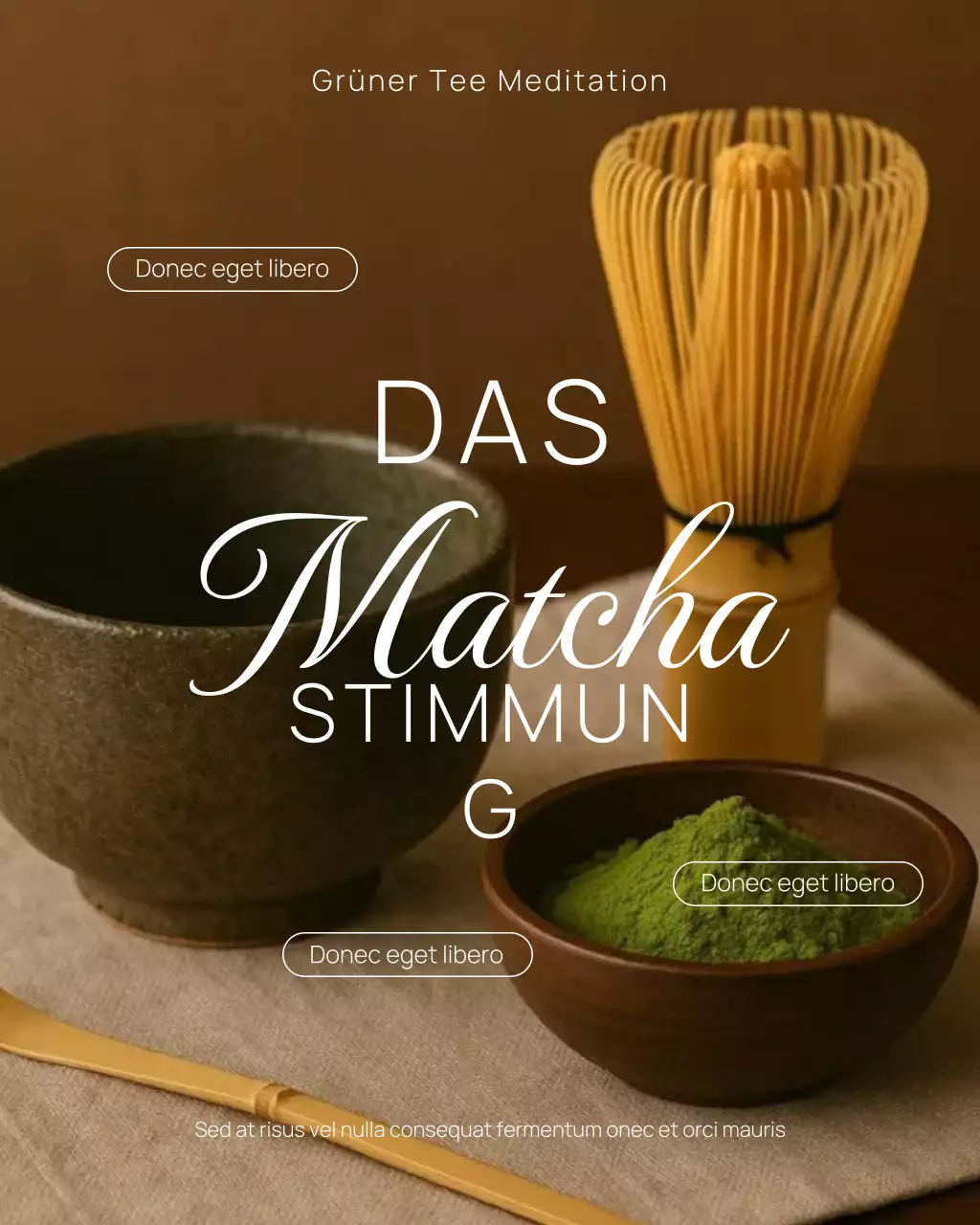 Instagram-Post zur Promotion von Brown Traditional Matcha