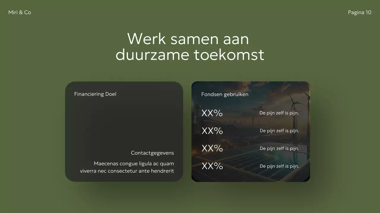 Aankondiging Groene Moderne Duurzaamheid