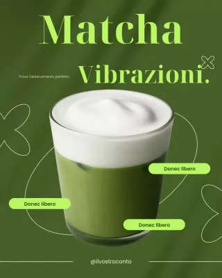 Post di Instagram promozionale Green Modern Matcha Mood