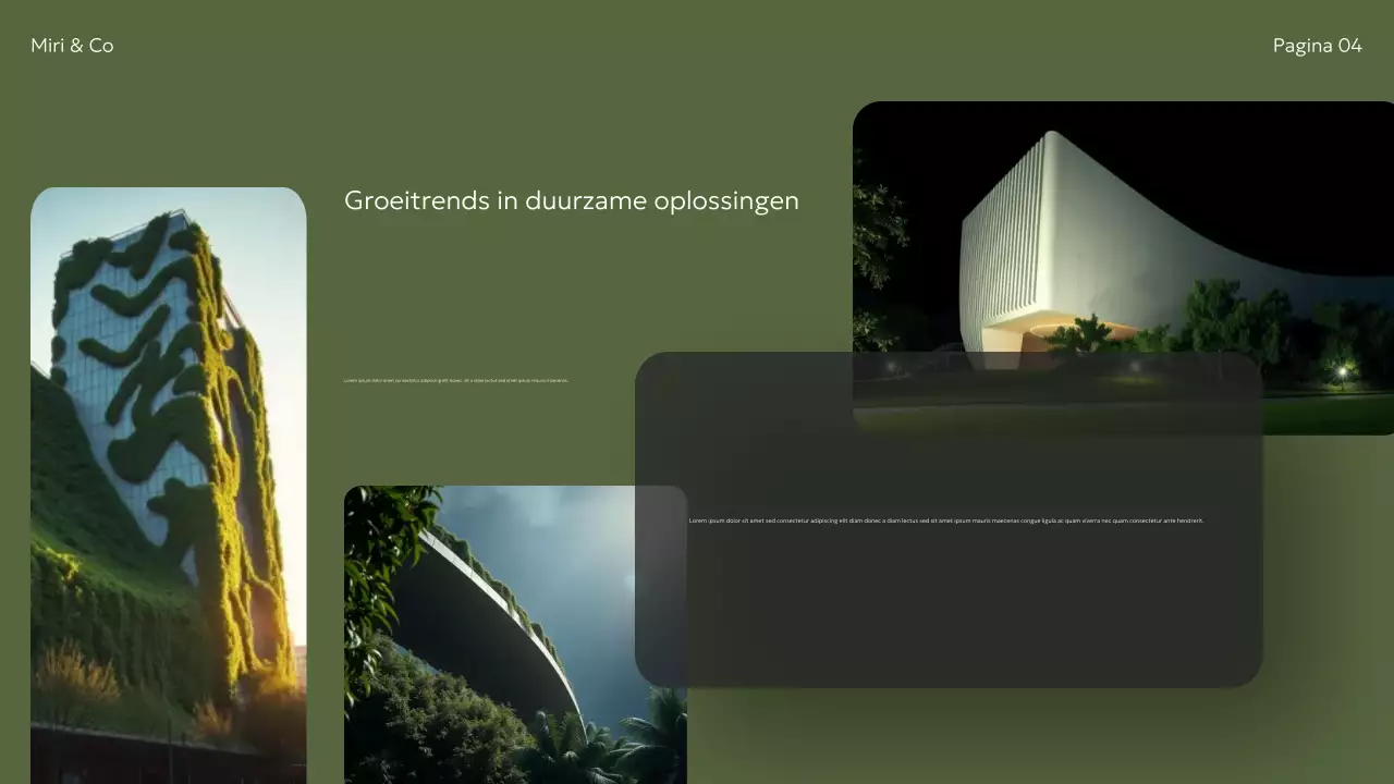 Aankondiging Groene Moderne Duurzaamheid