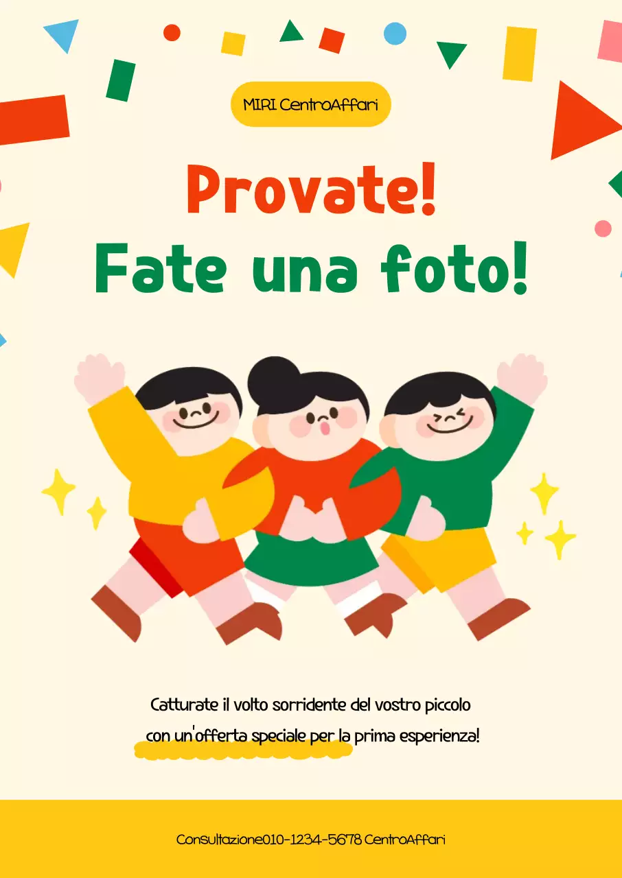 Evento Esperienza Bambino Giallo