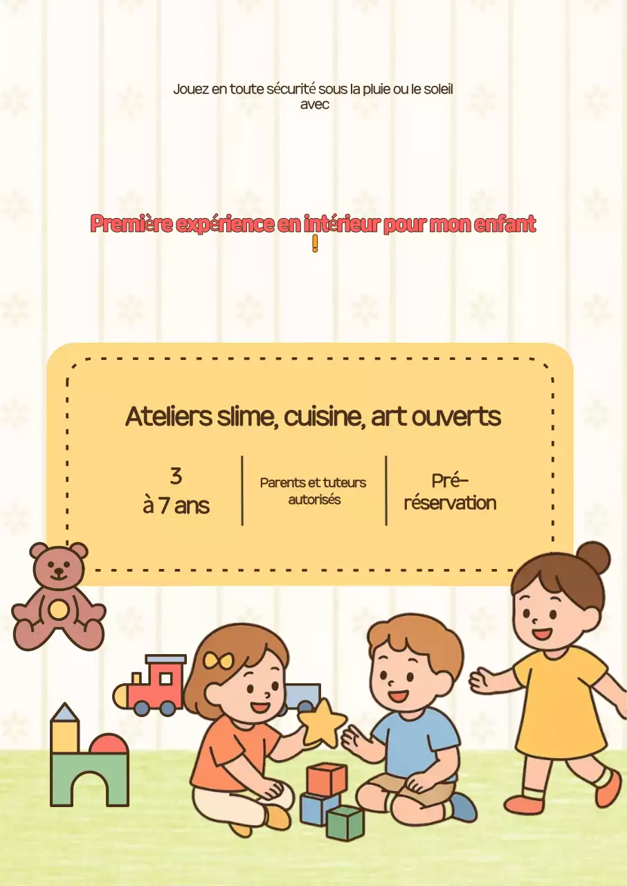 Guide d'expérience d'intérieur pour bébé Orange