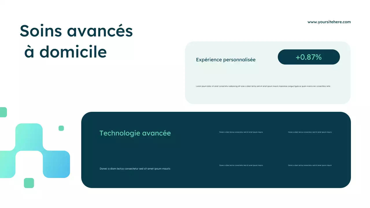 Présentation publicitaire de Blue Modern Healthcare