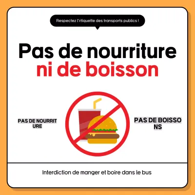 Avis sur l'interdiction de la consommation d'aliments orange