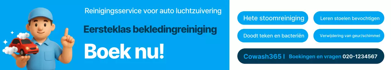 Reservering voor het reinigen van het interieur van uw auto in Blue Modern