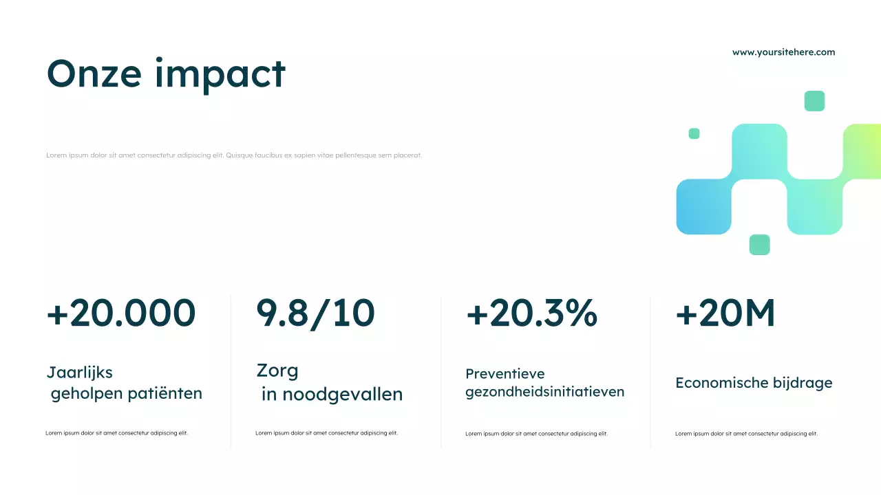 Blauwe moderne gezondheidszorg advertentiepresentatie