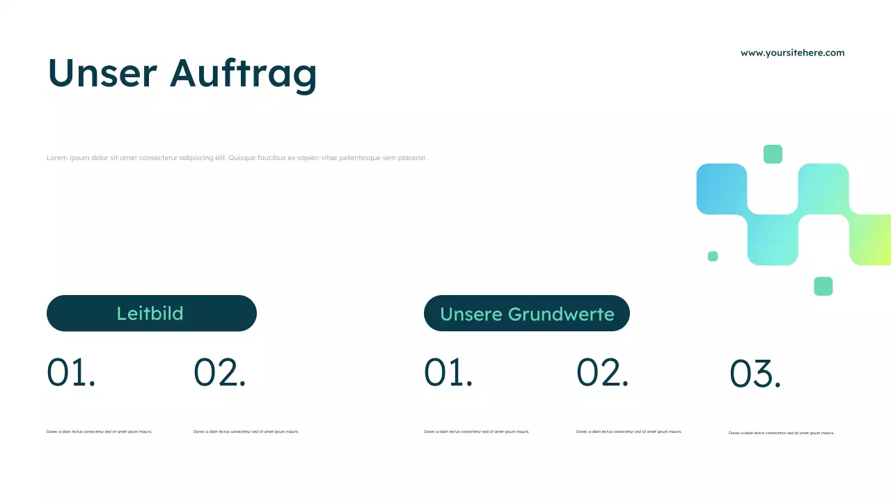 Blaue moderne Gesundheitswerbung Präsentation