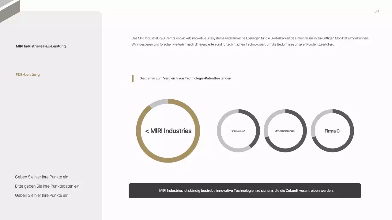 Grauer moderner Vorschlag für die Autositzindustrie
