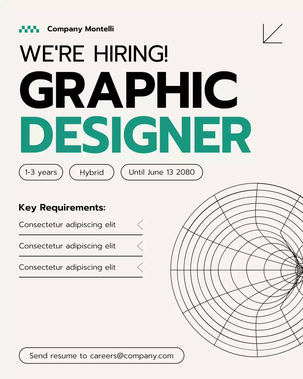 Beige Modern Hiring Announcement Instagram Post