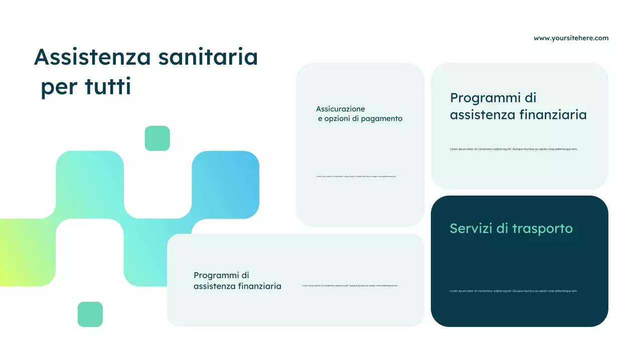 Presentazione pubblicitaria di Blue Modern Healthcare