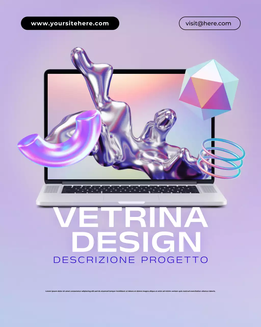 Portfolio creativo mette in evidenza il post olografico 3D di Instagram