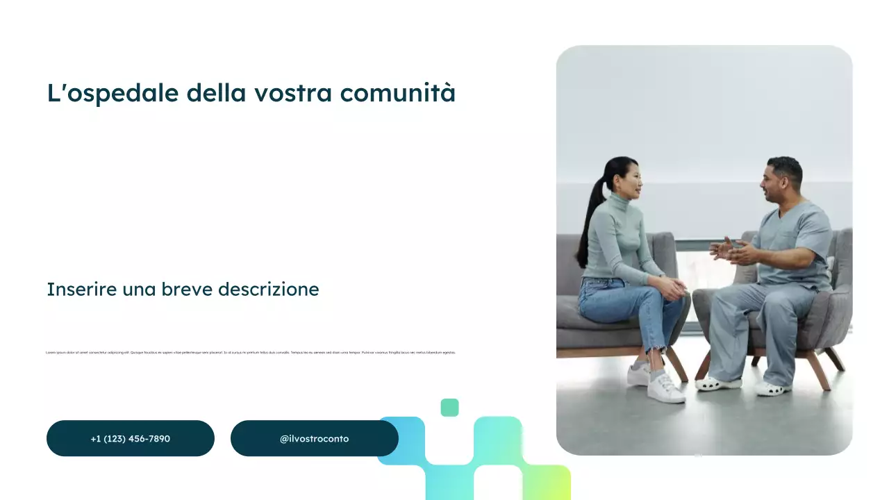 Presentazione pubblicitaria di Blue Modern Healthcare