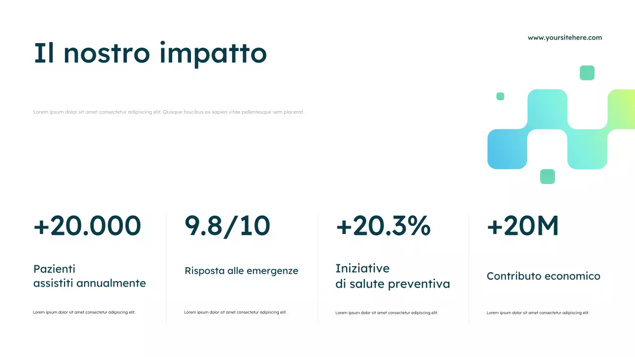 Presentazione pubblicitaria di Blue Modern Healthcare
