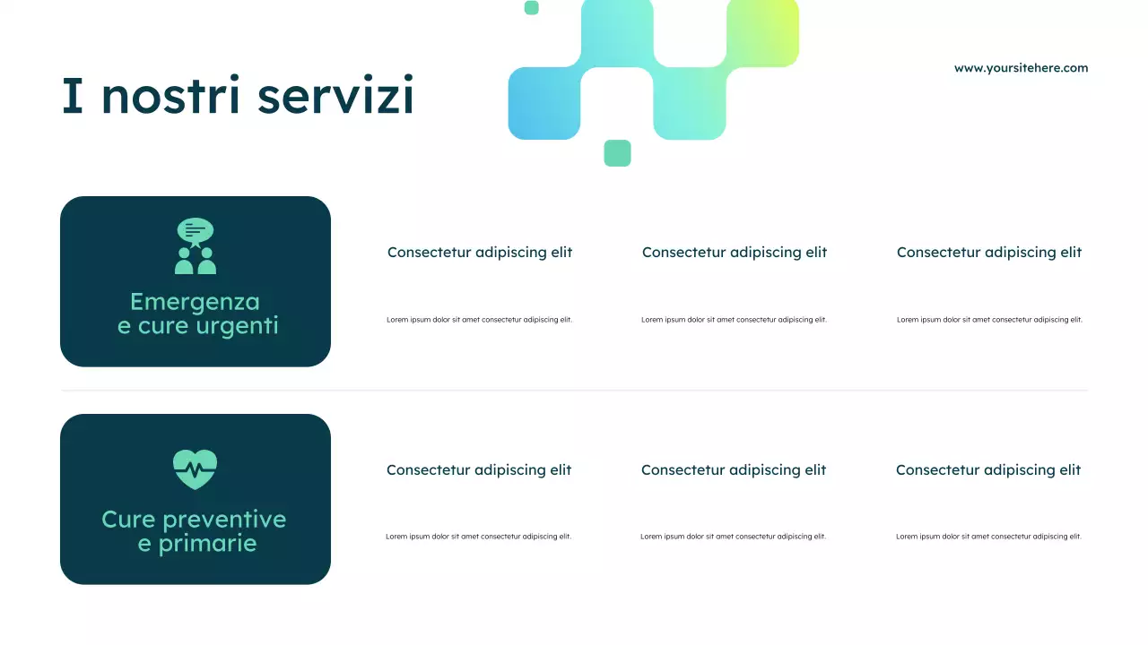 Presentazione pubblicitaria di Blue Modern Healthcare