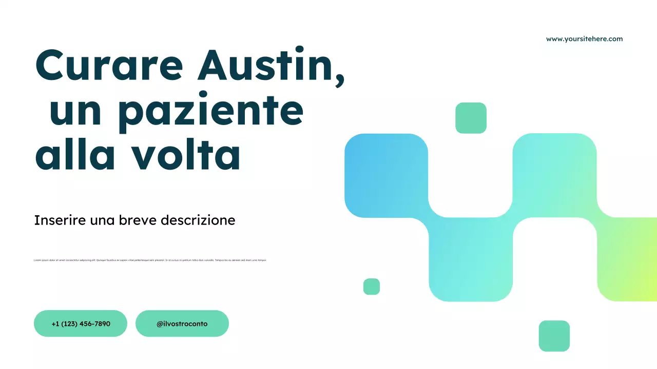 Presentazione pubblicitaria di Blue Modern Healthcare