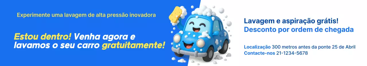 Anúncio da Blue Baby Car Wash