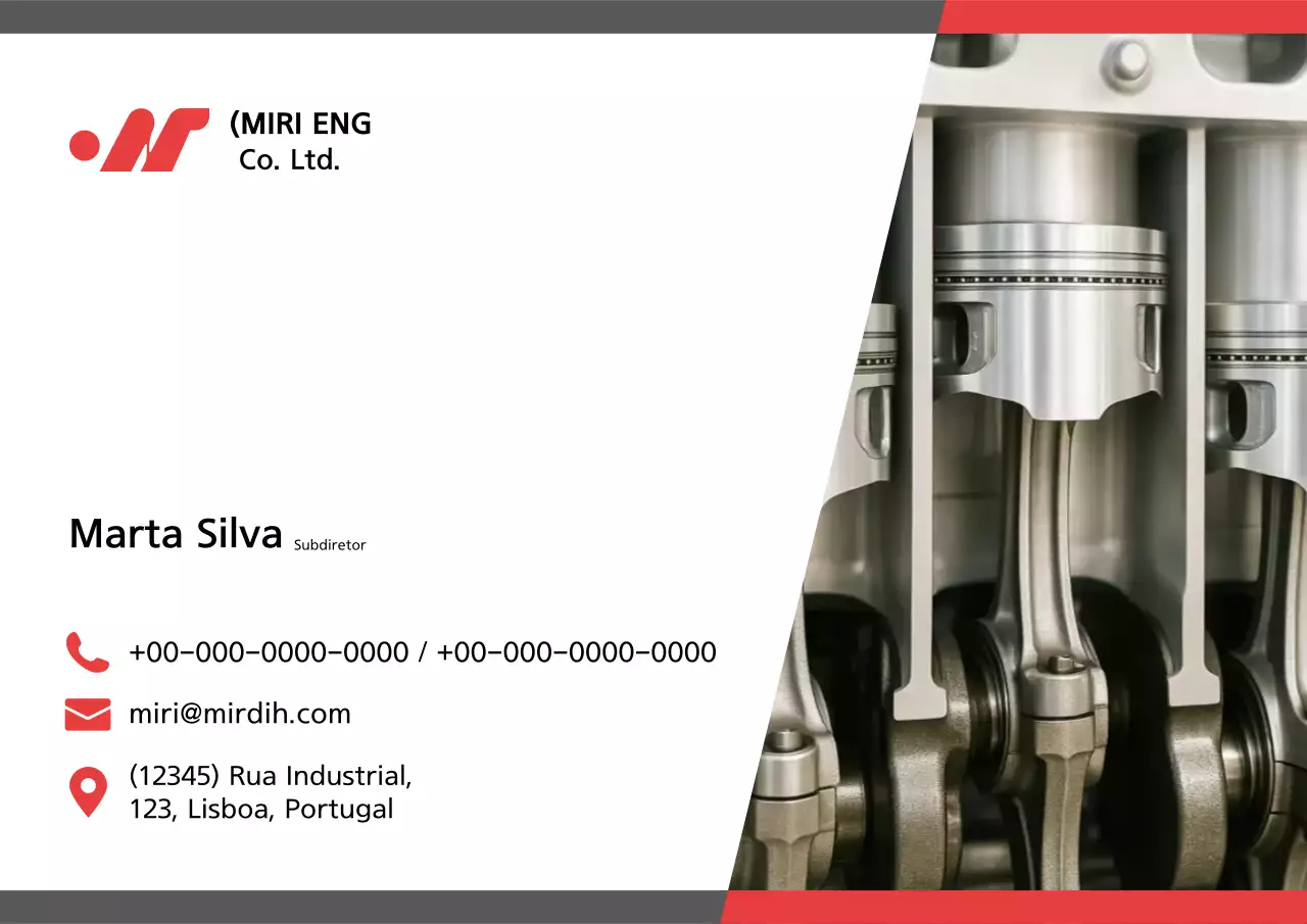 Cartão de visita da empresa Gray Modern Auto Parts